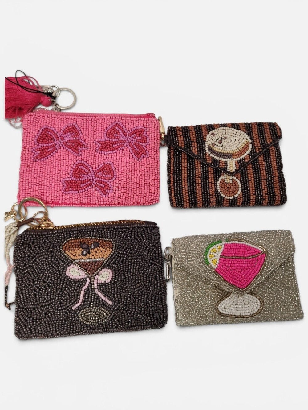 👉✨️Sincerely Jules & Rachel Zoe  Bundle Of 4 Beaded Pouches